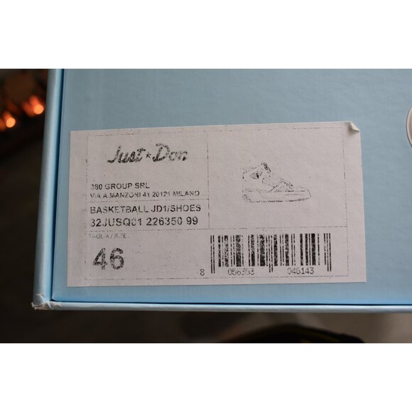 Just Don Basketball Courtside Hi ‘White Grey’ (32JUSQ01-226350-99) – Size 46 EU - Picture 2 of 16